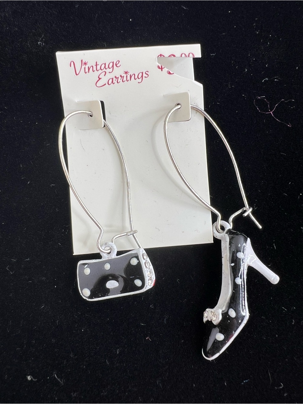 Brand New-Purse & Shoe Dangle Earrings